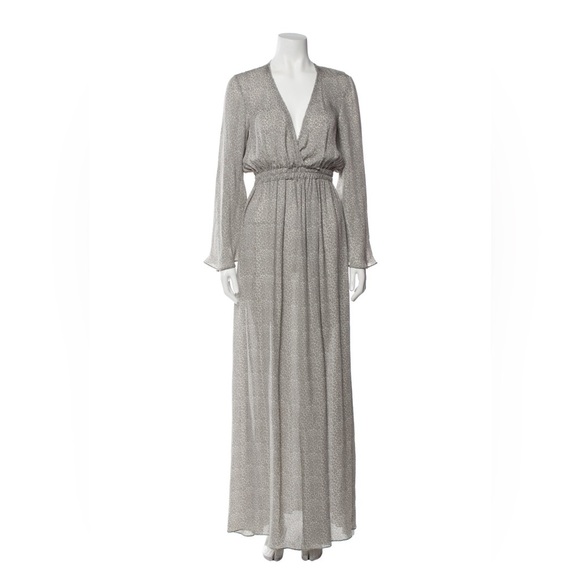 LoveShackFancy Silk Chiffon Long Sleeve Maxi Dress Sz 1 (S) - Picture 1 of 10